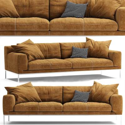 现代多人沙发 布艺沙发